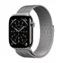 Crong Milano Steel nerūdijančio plieno apyrankė, skirta Apple Watch 44/45/46/49 mm, sidabrinė