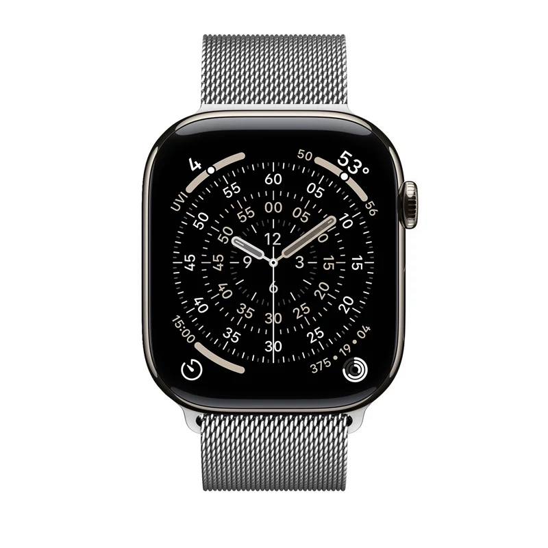Crong Milano Steel nerūdijančio plieno apyrankė, skirta Apple Watch 44/45/46/49 mm, sidabrinė