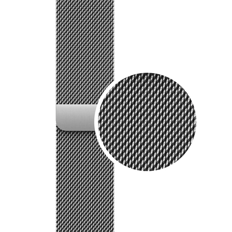 Crong Milano Steel nerūdijančio plieno apyrankė, skirta Apple Watch 44/45/46/49 mm, sidabrinė