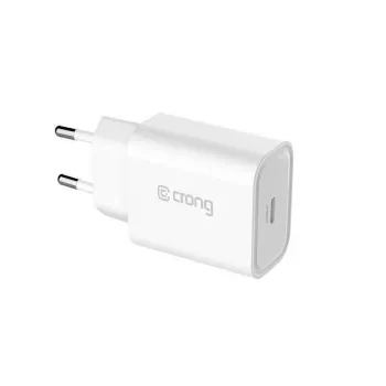 Crong USB-C Travel Charger 20W Power Delivery Baltas