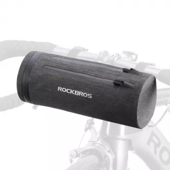 ROCKBROS AS-051 Vandeniui atsparus dviračio vairų krepšys - Juodas