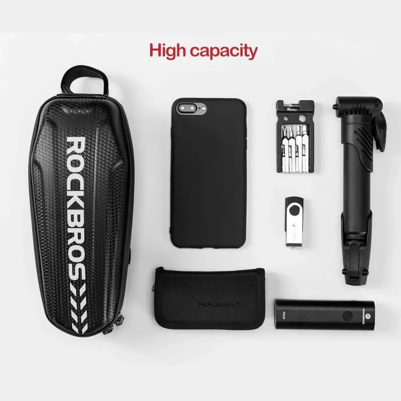 ROCKBROS B60 Waterproof Bicycle Frame Bag - Black