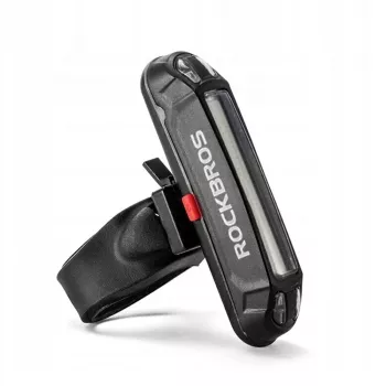 ROCKBROS A54BK Užpakalinis Dviračio Žibintas su Micro USB Laidu - Juodas