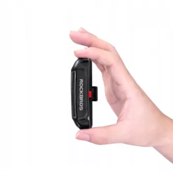ROCKBROS A54BK Užpakalinis Dviračio Žibintas su Micro USB Laidu - Juodas