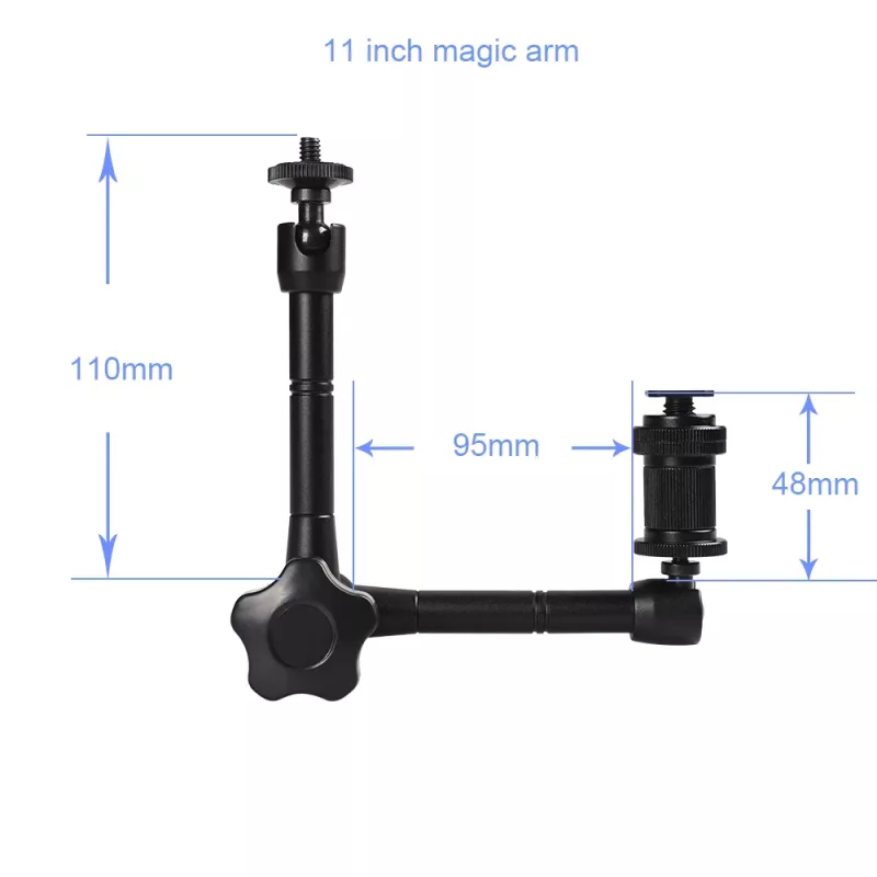 HURTEL Clamp Mount for Camera, Camcorder, Microphone