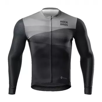 ROCKBROS Cycling Jersey Long Sleeve Spring/Summer M - Black