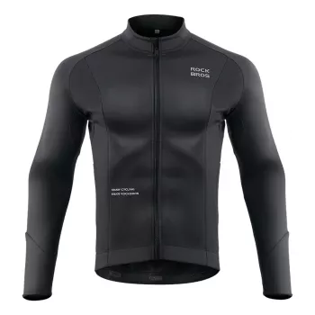 ROCKBROS Cycling Jacket Autumn/Winter Long Sleeve L - Black