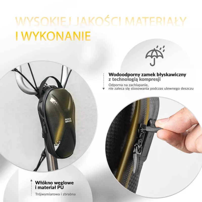ROCKBROS Vairų Krepšys 1.3L Juodas 3011006301