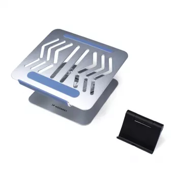 Wozinsky 360° Silver Laptop Stand su telefono laikikliu