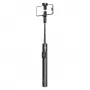 Premium Selfie Stick Wozinsky WRZP1 su automatiškai išsiskleidžiančiomis kojelėmis, trikojo funkcija, 1,7 m – juoda