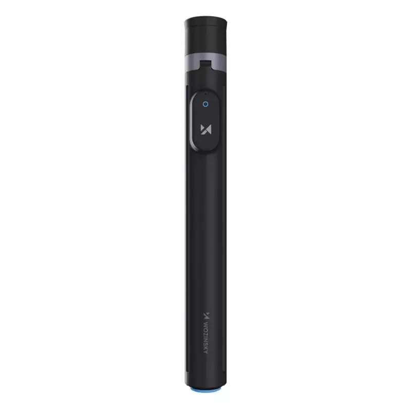 Premium Selfie Stick Wozinsky WRZP1 su automatiškai išsiskleidžiančiomis kojelėmis, trikojo funkcija, 1,7 m – juoda