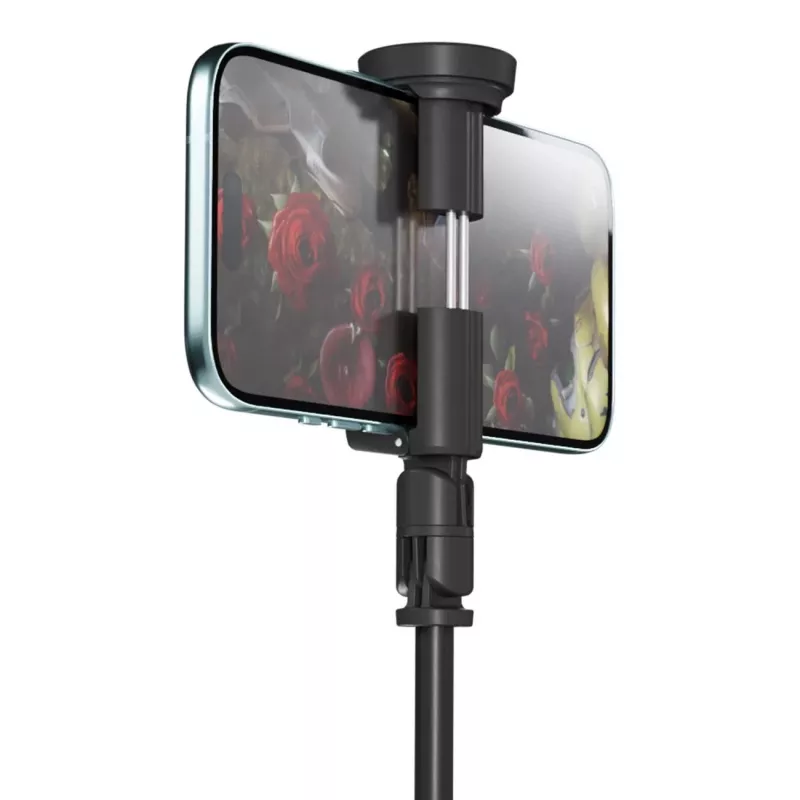 Premium Selfie Stick Wozinsky WRZP1 su automatiškai išsiskleidžiančiomis kojelėmis, trikojo funkcija, 1,7 m – juoda