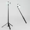 Premium Selfie Stick Wozinsky WRZP1 su automatiškai išsiskleidžiančiomis kojelėmis, trikojo funkcija, 1,7 m – juoda