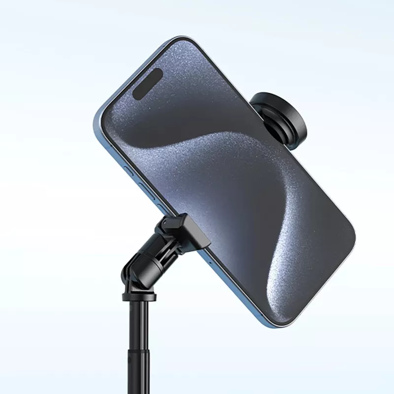Premium Selfie Stick Wozinsky WRZP1 su automatiškai išsiskleidžiančiomis kojelėmis, trikojo funkcija, 1,7 m – juoda
