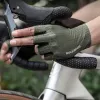 ROCKBROS Breathable Short Finger Cycling Gloves, Size XL, Green