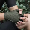 ROCKBROS Breathable Short Finger Cycling Gloves, Size XL, Green