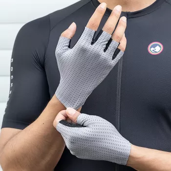 ROCKBROS Cycling Gloves Short Finger Breathable XXL Grey