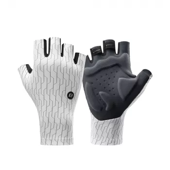 ROCKBROS Road Cycling Gloves Half Finger Size L White Black