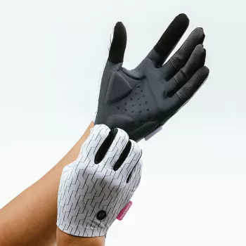 ROCKBROS Full Finger Cycling Gloves Spring/Summer XL White-Black