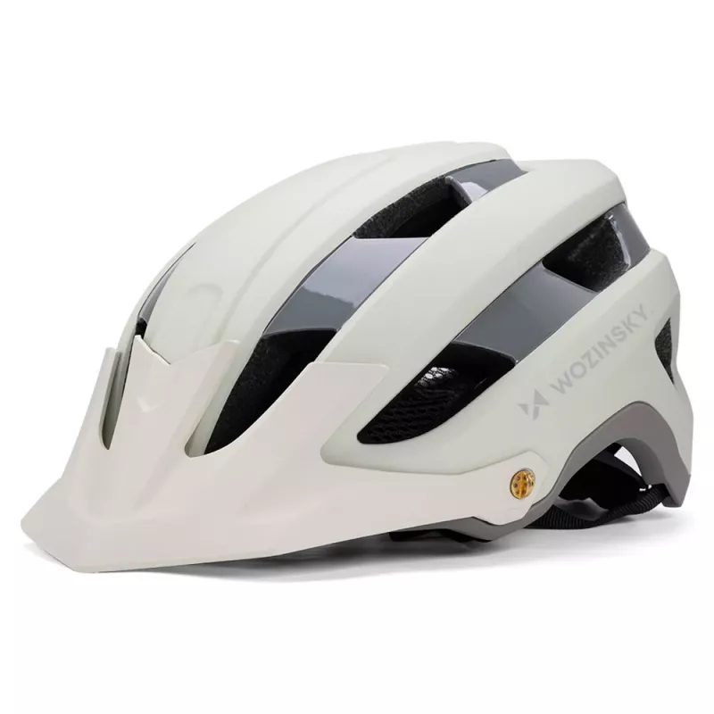 WOZINSKY MTB Šalmas su Nuimamu Antveidžiu, Lengvas, 57-62 cm - Pastelinė Žalia
