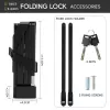 ROCKBROS Sulankstomas Dviračio Spyna 32140003001 Su Laikikliu 88cm Juoda