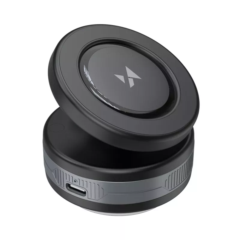 Wozinsky WUSQ-01 Automobilinis laikiklis su belaidžiu Qi įkrovikliu, suderinamas su MagSafe – juodas