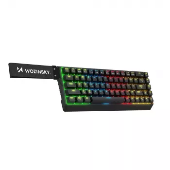 Wozinsky WKGP-1165 mechaninė žaidimų klaviatūra, RGB apšvietimas, juoda, Outemu Blue jungikliai, pilno dydžio, laidinė USB