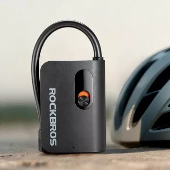 ROCKBROS L1 Mini nešiojamasis elektrinis siurblys 70 PSI, žarnos ilgis 200 mm, Schrader - juodas