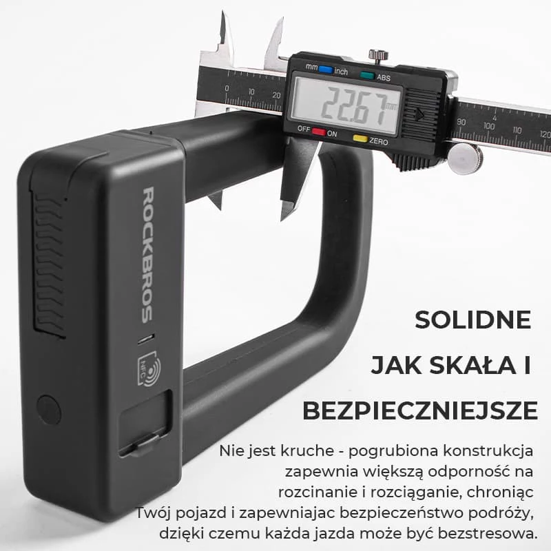 Rockbros RBNS1 SMART NFC U-Lock - Juoda