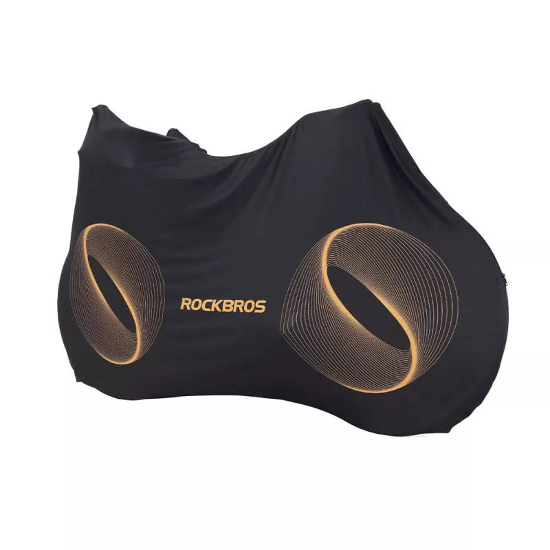 Rockbros D97 elastingas dviračio uždangalas 24-29 colių ir 700C dviračiams, juodas