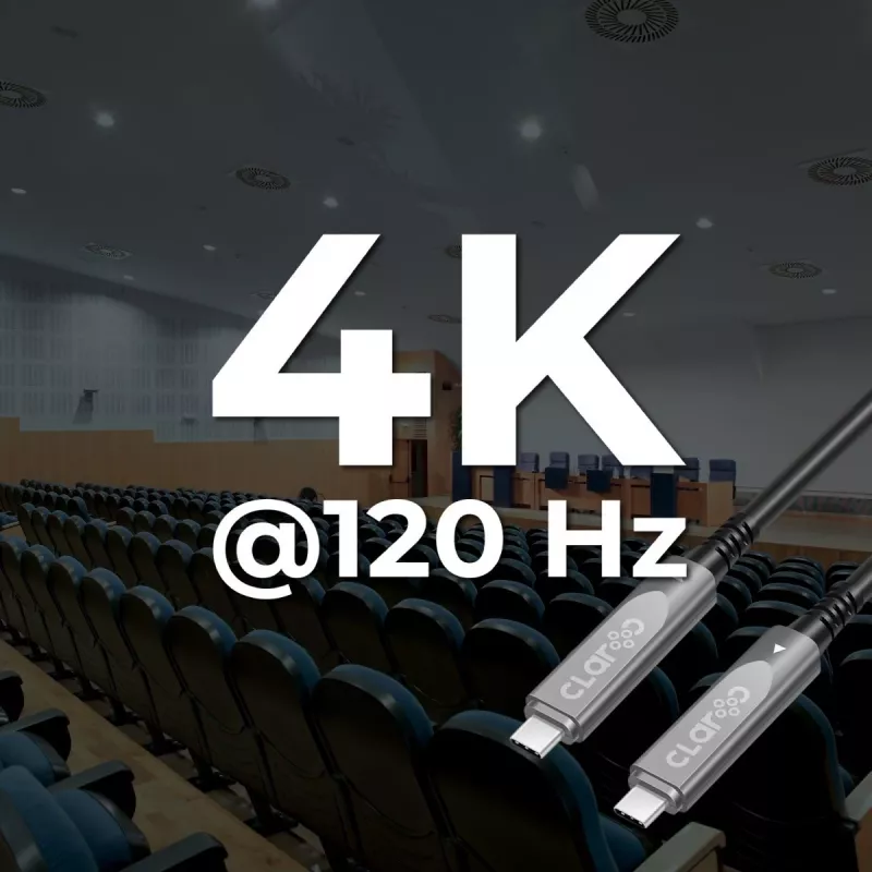 Claroc USB-C 4K@60Hz 10 m Active Optical Cable
