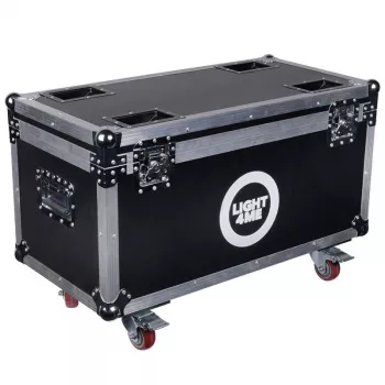 CASE4ME CC80 Cable Box Suitcase - aliumininis rėmas, ABS plokštės, juoda, užrakinama, su pertvaromis