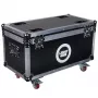 CASE4ME CC80 Cable Box Suitcase - aliumininis rėmas, ABS plokštės, juoda, užrakinama, su pertvaromis