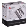 Eldom R110 Robo rankinis mikseris, 400 W, 5 greičiai, turbo funkcija, plakimo ir maišymo antgaliai, sidabrinės spalvos (R110 robo)