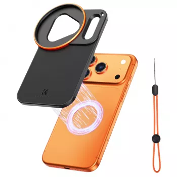 KF rėmelinis dėklas su Magsafe iPhone 17 Pro + 58 mm objektyvo laikikliu Kf15.0019