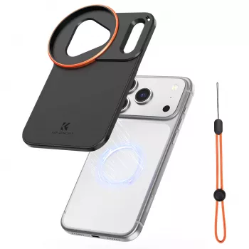 KF Protective Photography Case su 58 mm lęšio laikikliu, skirtas Apple iPhone 17 Pro Max - Juoda