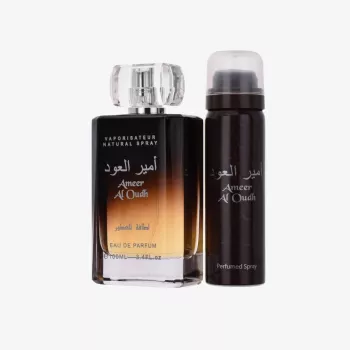 Lattafa Duo Ameer Al Oudh Eau de Parfum 100ml + Perfumed Spray 50ml Dovanų Rinkinys