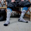 Darn Tough Heady Yeti OTC Midweight with Cushion Merino Wool Socks - Gray, Size L