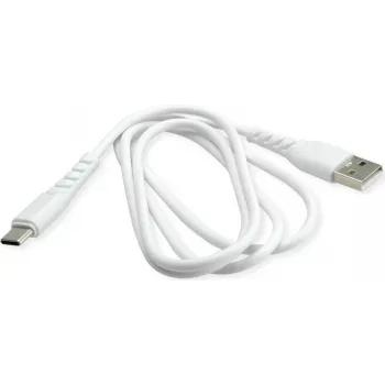 BIOND USB-A į USB-C 1m Baltas Perdirbto Plastiko Laidas – Įkrovimui ir Duomenims
