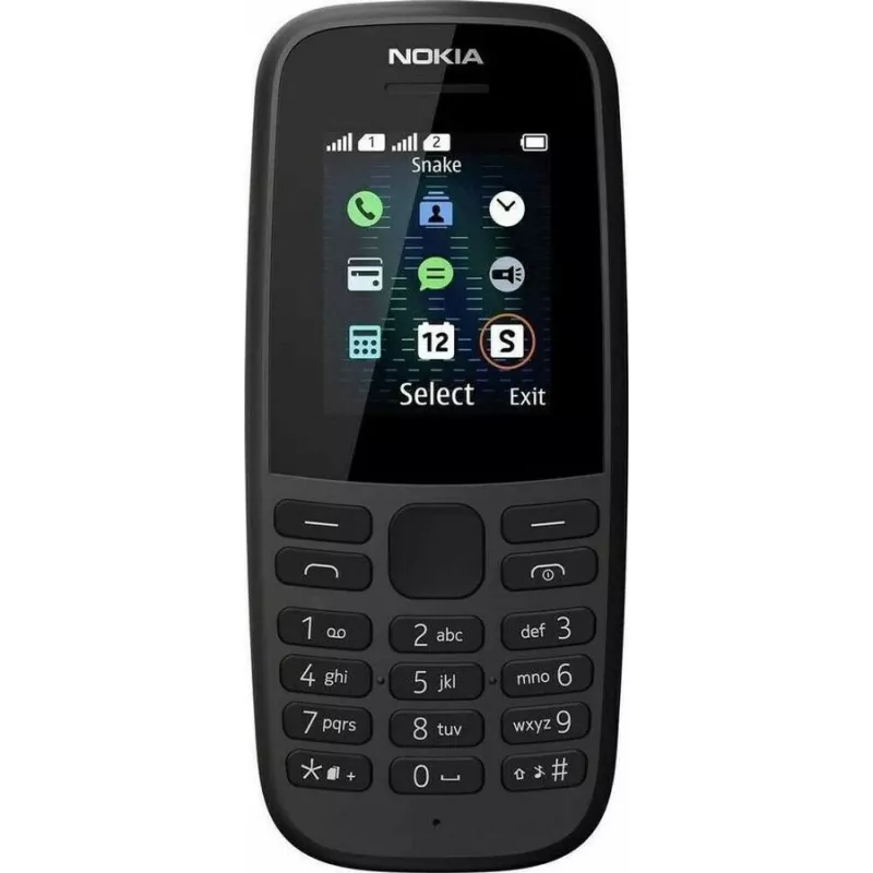 Nokia 105 1.77 Sort Black