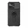 Nillkin CamShield Armor Case, skirtas Apple iPhone 15 Pro Max, juoda