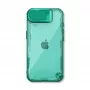 Nillkin Iceblade Prop Case su kameros objektyvo dangteliu ir atraminėle, skirta iPhone 16e / 17e – Žalia