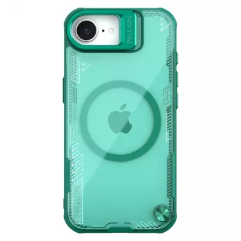 Nillkin Iceblade Prop Magnetinis Dėklas su Stovu, skirtas iPhone 16e / 17e - Žalia