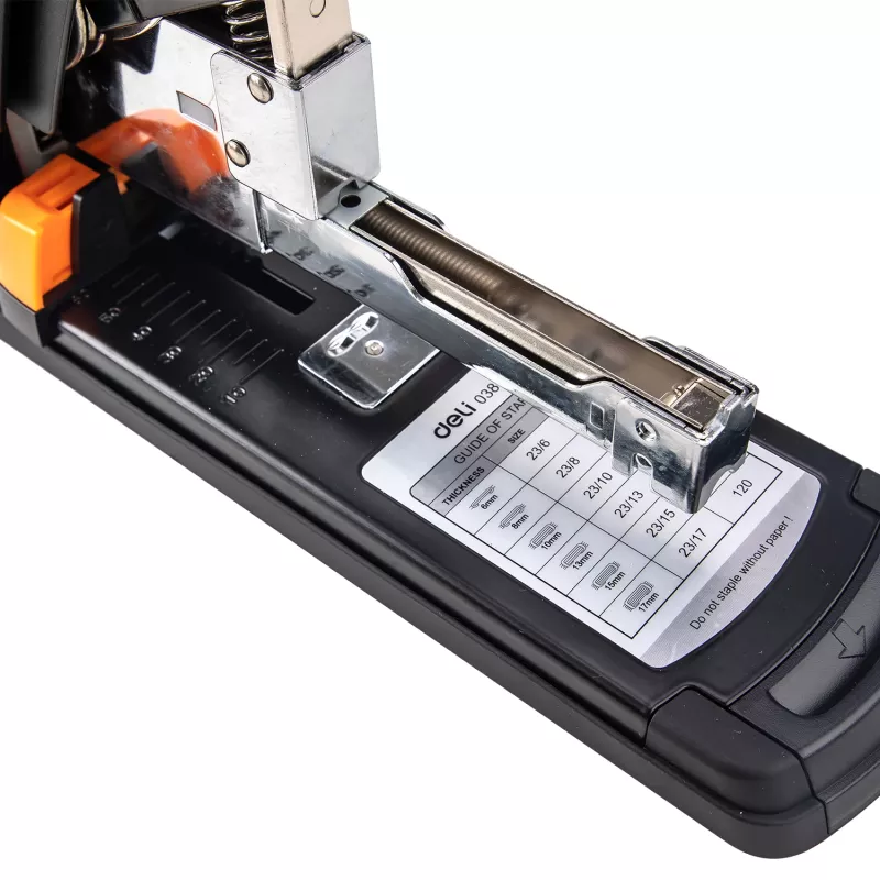 Deli Heavy Duty Stapler Black - Office Stationery