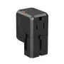 CHOETECH PD6038 38W GaN USB-C Įkroviklis su USB-A, Keičiamais Kištukais (EU/US/UK/AU) - Juodas