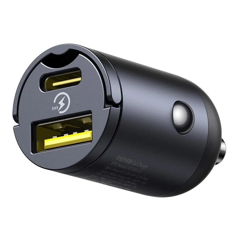 Baseus Tiny Star 30W USB-A USB-C Wall Charger Black