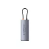 Baseus Metal Gleam 7-in-1 USB-C Hub HDMI 4K 60Hz 3x USB 3.0 USB-C PD SD microSD pilka