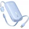 Baseus EnerFill FC21 Qpow 3 Ultra 10000mAh 45W Power Bank su atjungiamu USB-C/Lightning laidu - Mėlyna