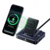 Baseus Nomos NH21 6-in-1 245W belaidė įkrovimo stotelė su dviem įtraukiamais USB-C laidais - Juoda