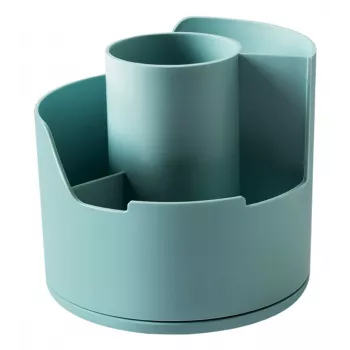 Deli LonGreen rašiklių laikiklis 12x12x11 cm šviesiai mėlynas